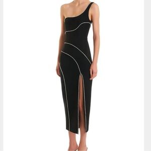 Eliya The Label Black One-Shoulder Dress